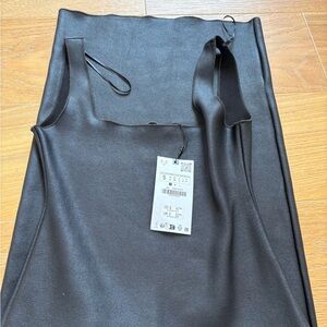 Zara Black Textured Dress